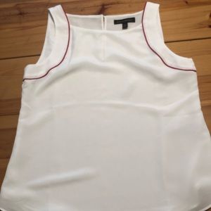 Banana Republic White silk tank XS